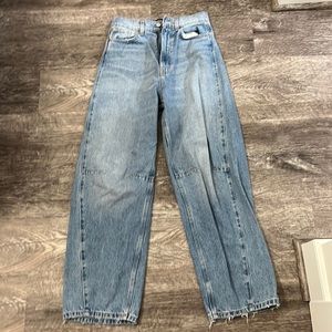 extremely baggy high waisted jeans